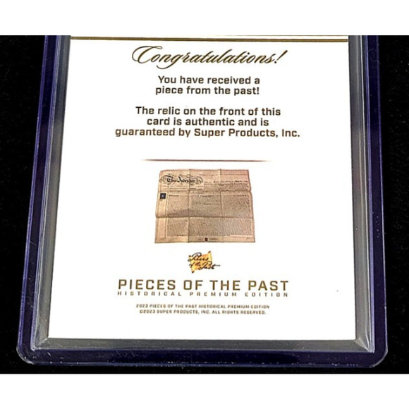 Authentic Piece of the 13th Amendment to Free the Slaves 1/1 One of a Kind - Picture 4 of 4